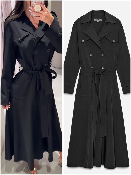 Zara Dresses & Skirts - ZARA ZW COLLECTION TRENCH MIDI DRESS